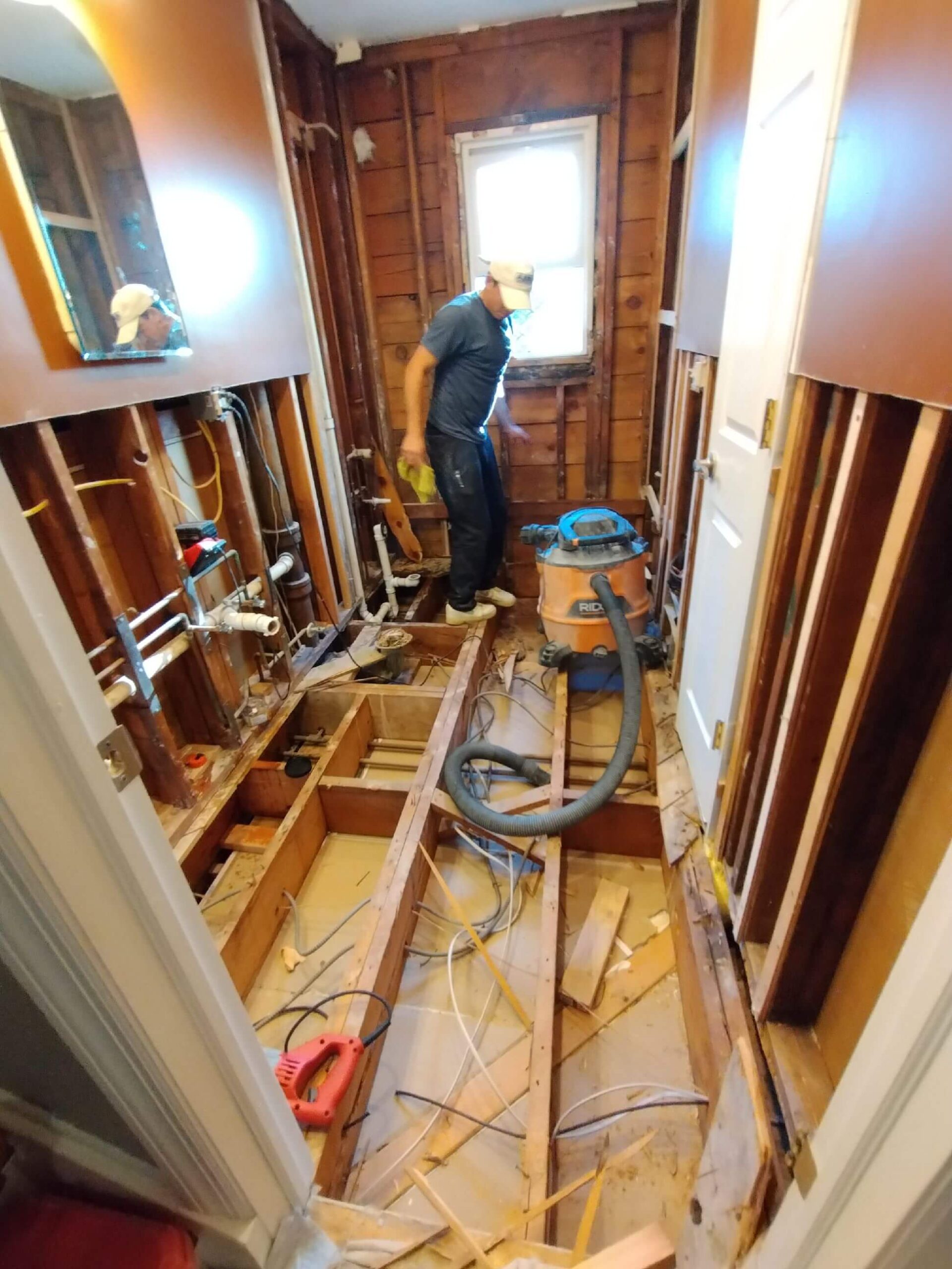 Master Bathroom Framing