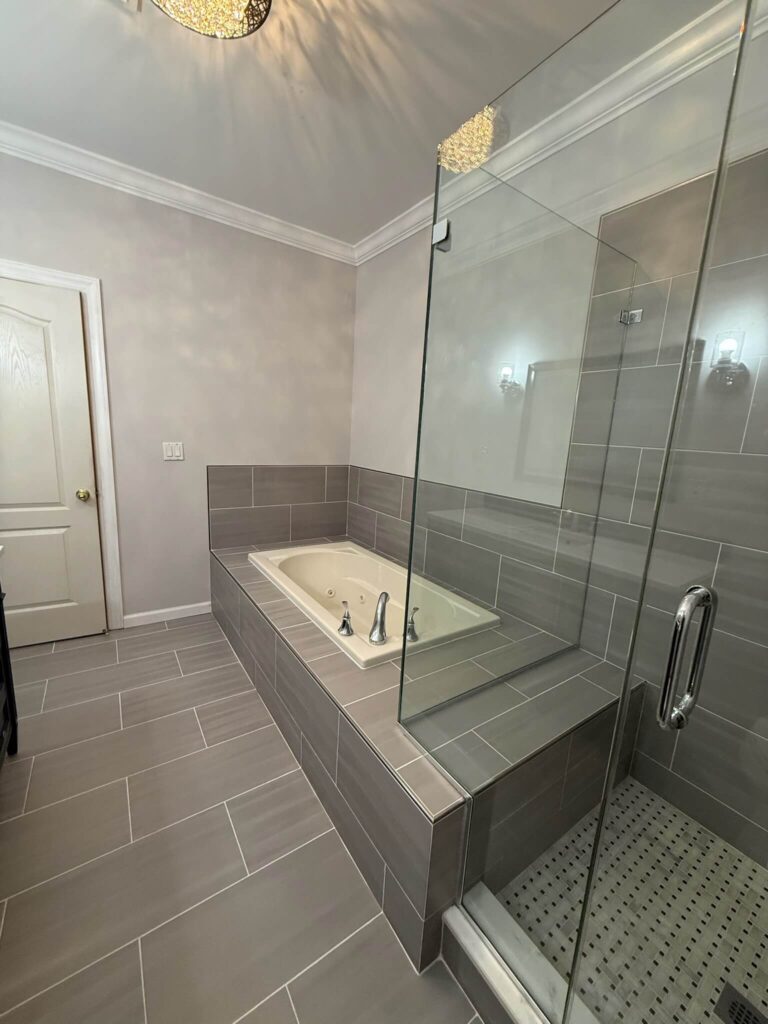 Master Bathroom Renovation with Tub and Shower on Staten Island, NY