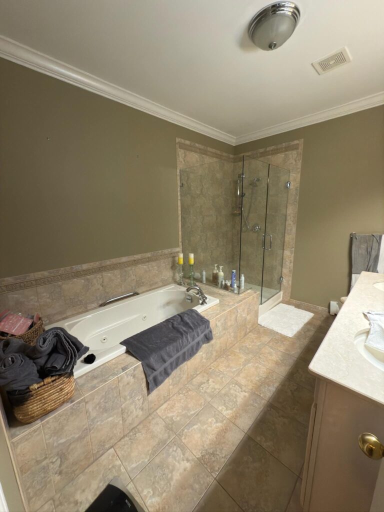 Master Bathroom Renovation with Outdated Tub on Staten Island, NY