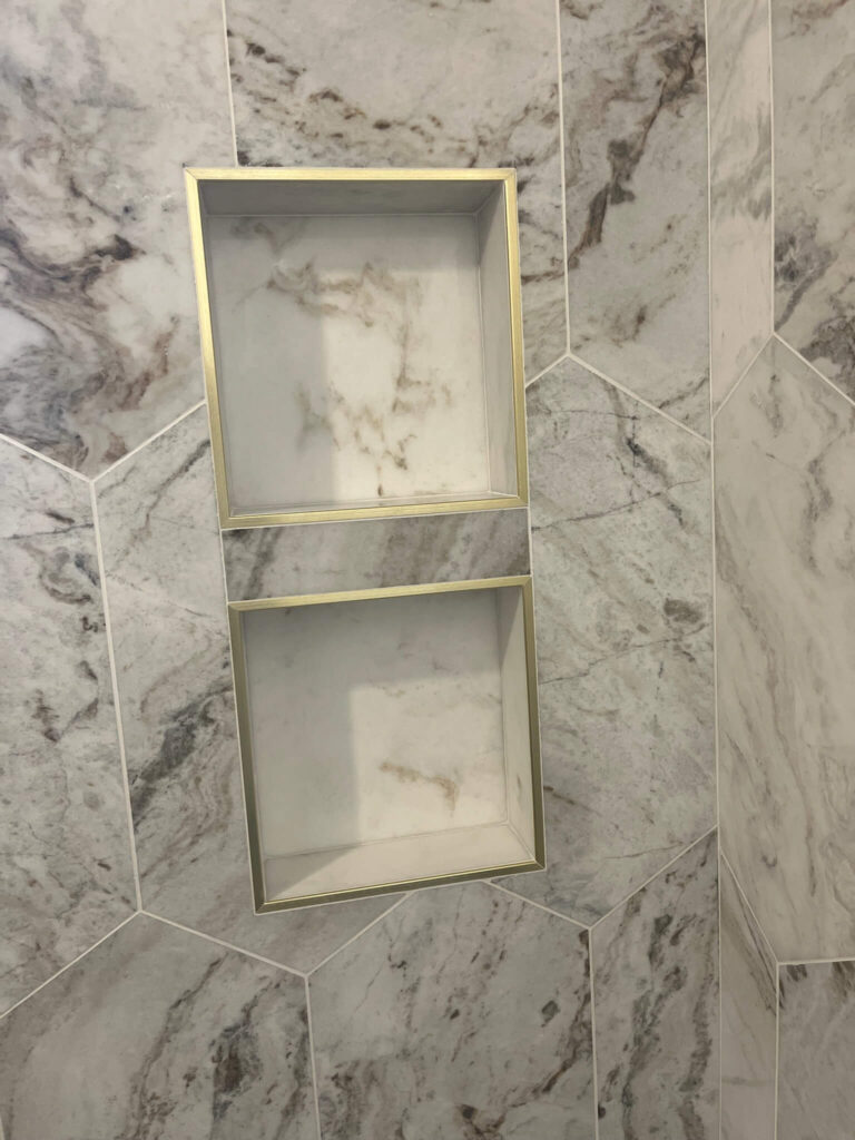1024H Staten Island NY Master Bathroom Custom Built In Shelves